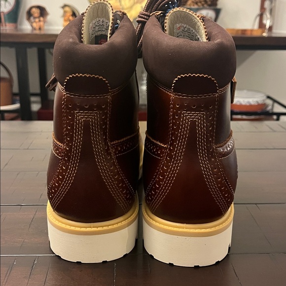 Timberland 6” Premium Brogue Boots Limited Edition Brown new Mens Size 9 main image 5